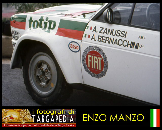 6 Fiat 131 Abarth A.Zanussi - A.Bernacchini Cefalu' Hotel Costa Verde (1).jpg